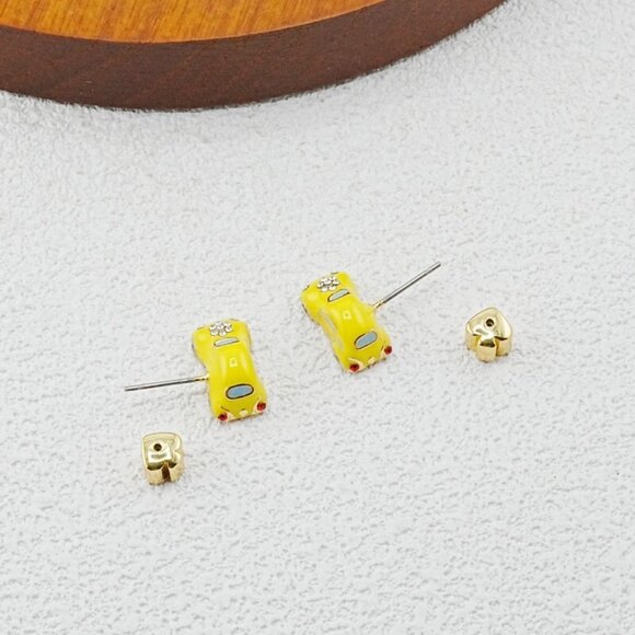 Kate Spade Yellow Car Stud Earrings - Picture 5 of 5
